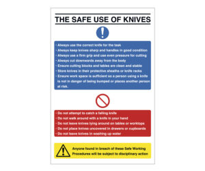 Safety Notice - The Safe Use of Kitchen Knives