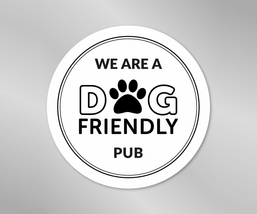 We Are A Dog Friendly Pub - Window Sticker - Image 2