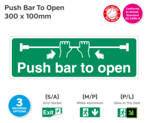 es655 0656 657 push bar to open 300x100
