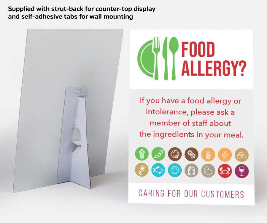fan032 fan033 fan034 food allergy counter top stand