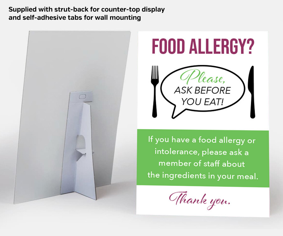 fan035 fan036 fan037 ask before you eat counter top stand