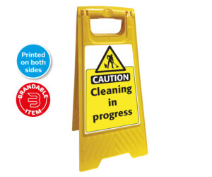 Cleaning in Progress Floor Stand
