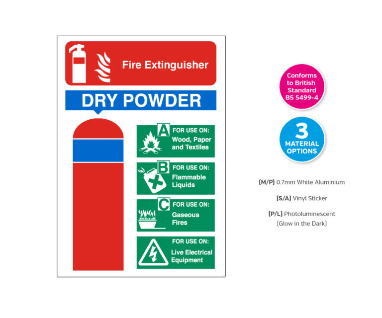 Dry Powder Fire Extinguisher Equipment Notice
