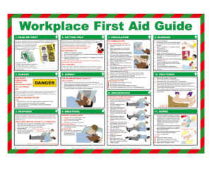 Workplace First Aid Guide Poster