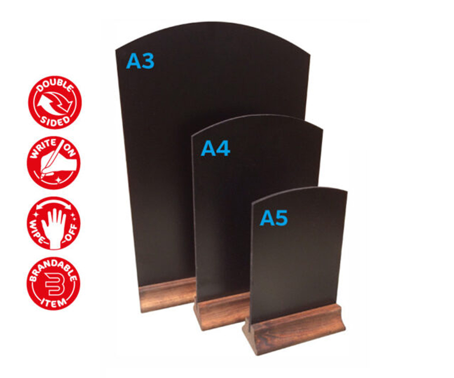 Table Top Chalk Board | A3 - A4 - A5