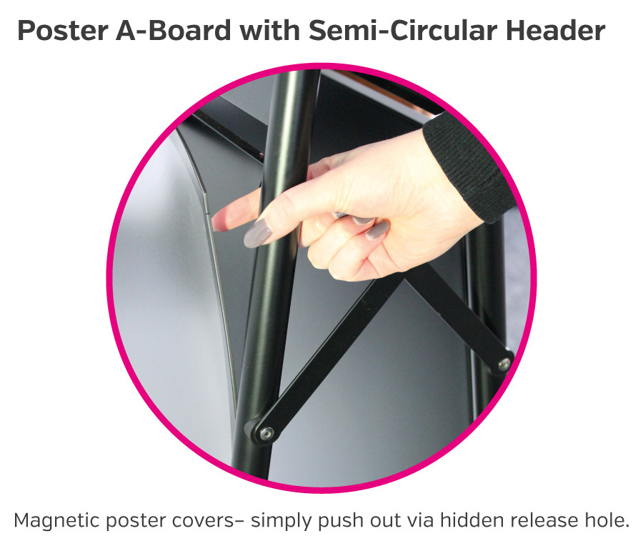 poster a board curved panel