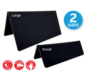 Double Sided Table Top Message Board Tent Type - 2 pack