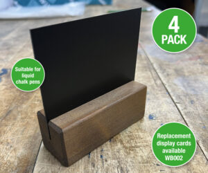 wb001 wooden block ticket holder