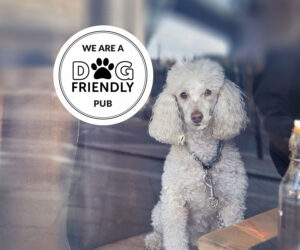 We Are A Dog Friendly Pub - Window Sticker