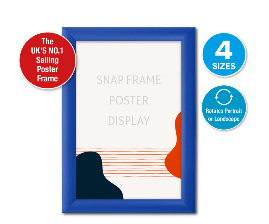 25mm blue snap frame