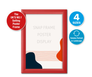 25mm red snap frame