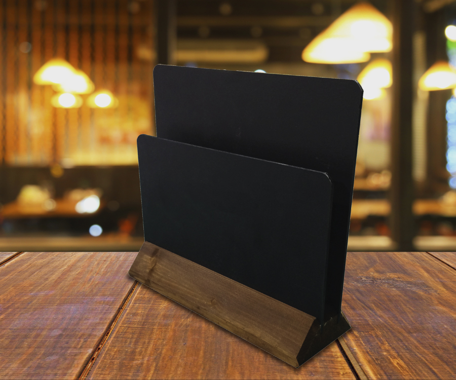 Wooden Multi-Use Chalkboard Menu Holders - Image 2