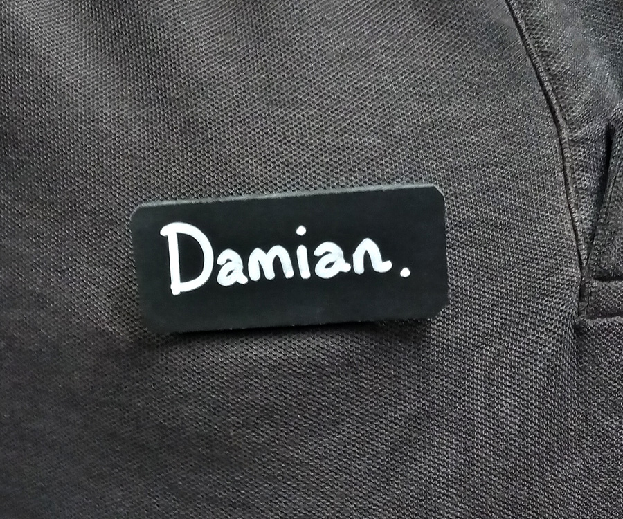 AB111 HPL Chalkboard Badges