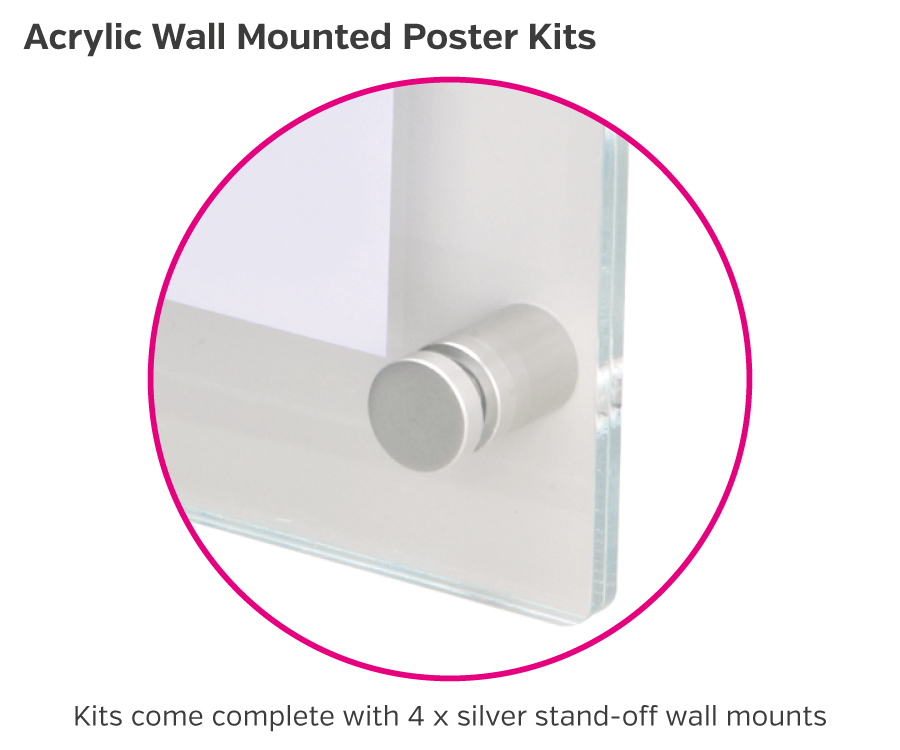 Acrylic Wall Mounted Poster Kits