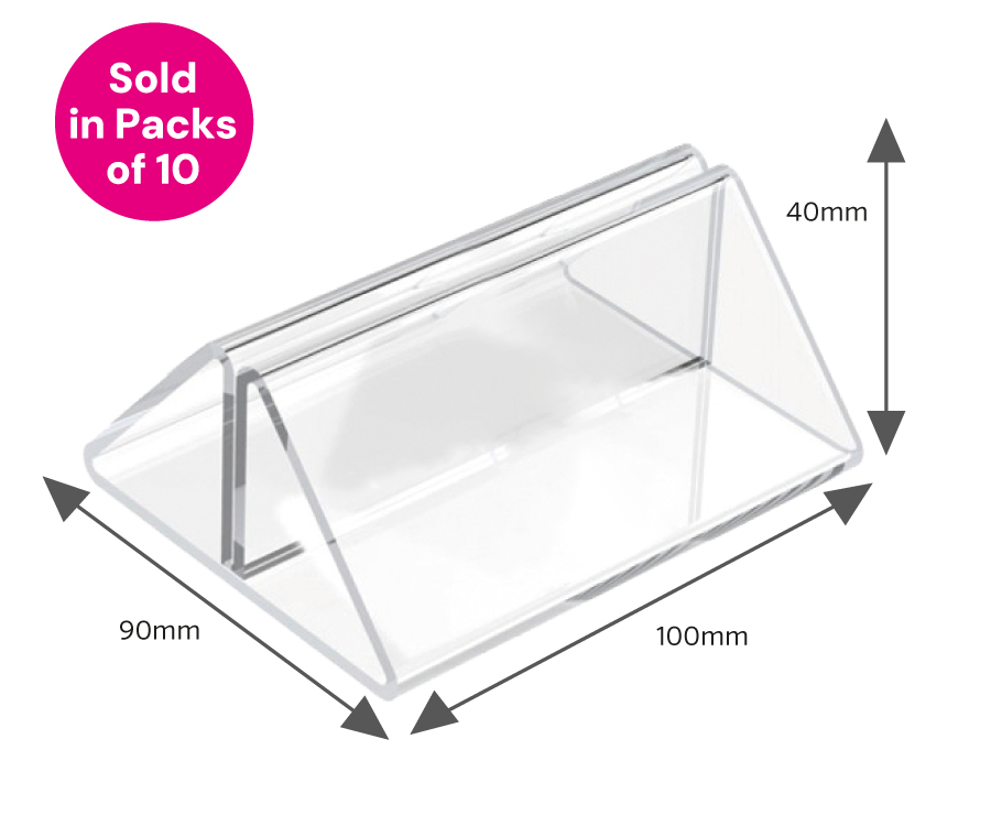 Clear Acrylic Menu Holders - Q-Clips