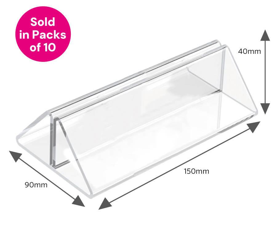 Clear Acrylic Menu Holders - Q-Clips