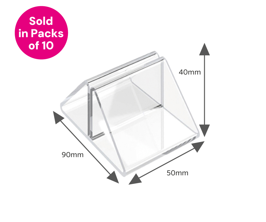 Clear Acrylic Menu Holders - Q-Clips
