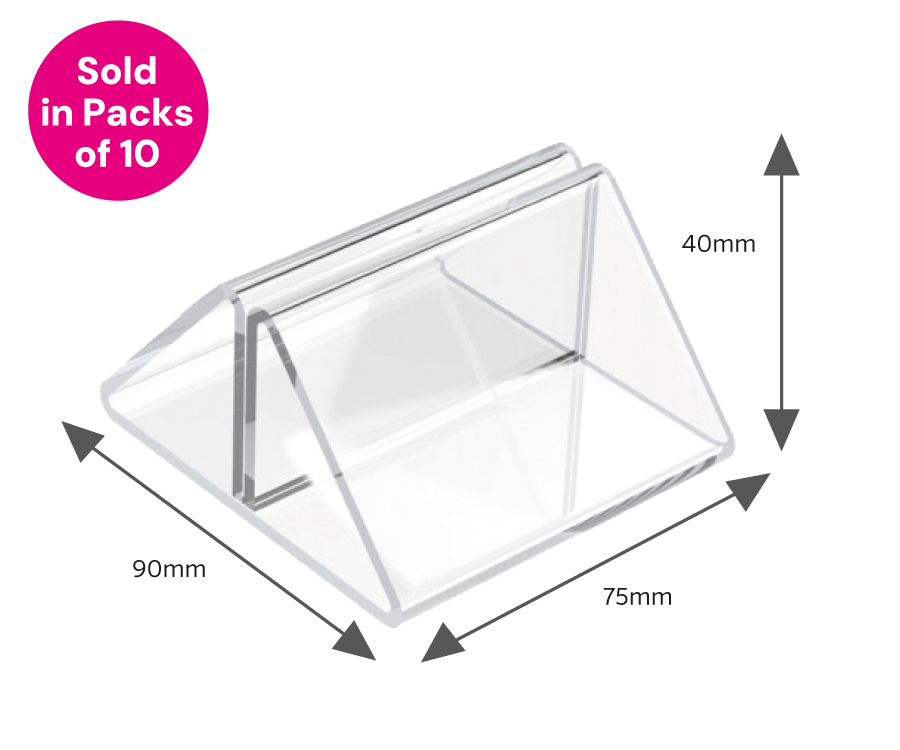Clear Acrylic Menu Holders - Q-Clips