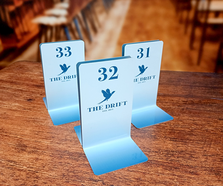 Branded Full Colour Single Channel Menu Holders