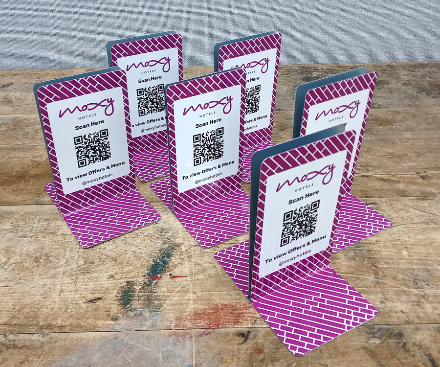 Branded Full Colour Single Channel Menu Holders
