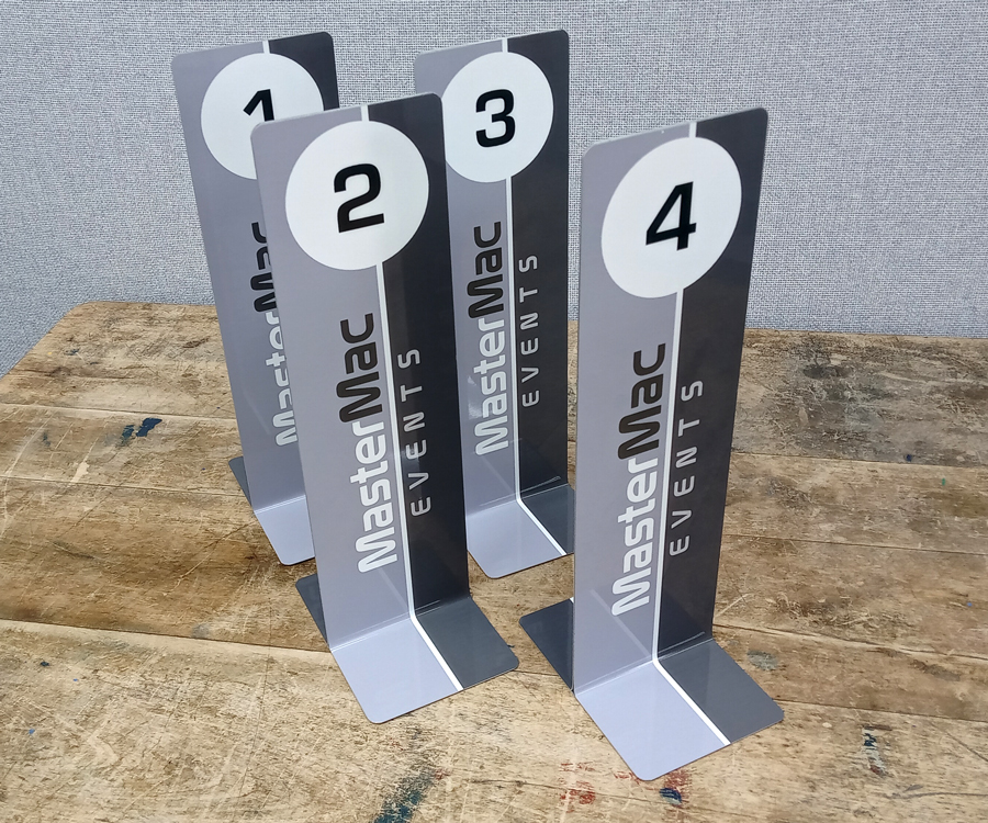 Master Mac Full Colout Branded Tall Table Numbers