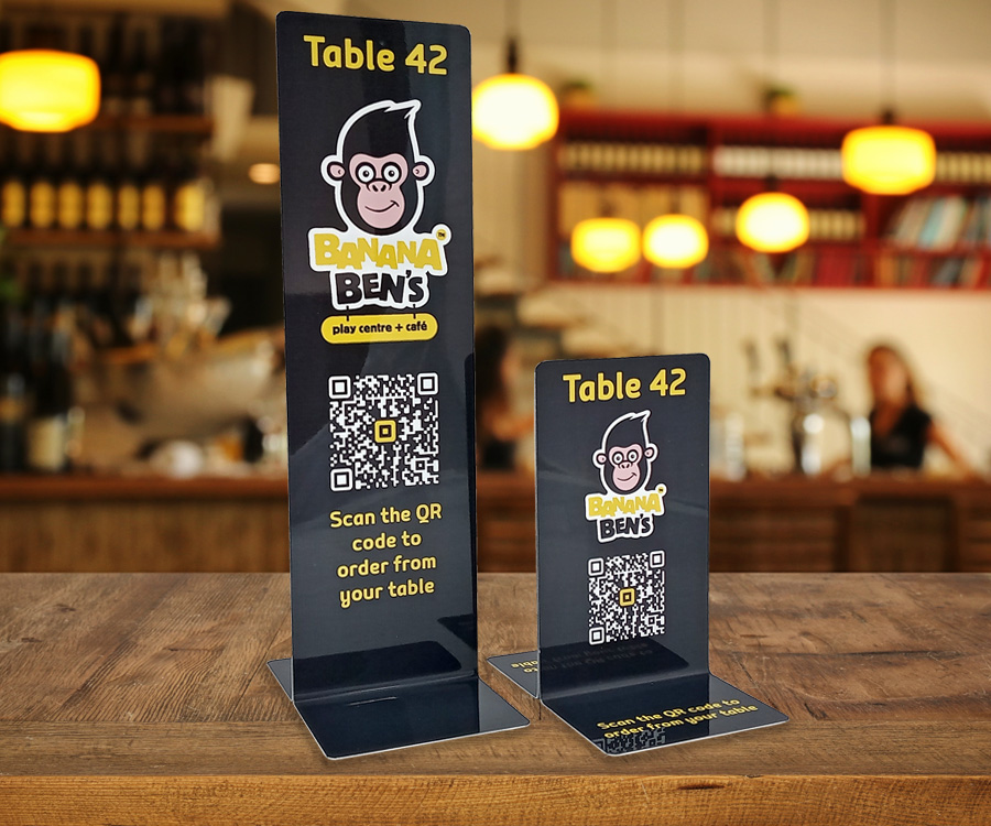 Branded Full Colour Tall and Short Table Numbers