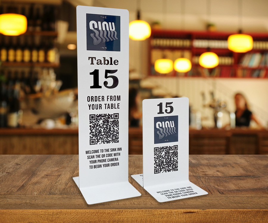 Branded Full Colour Tall and Short Table Numbers