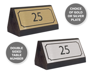 Double Sided Rustic Wood Table Numbers