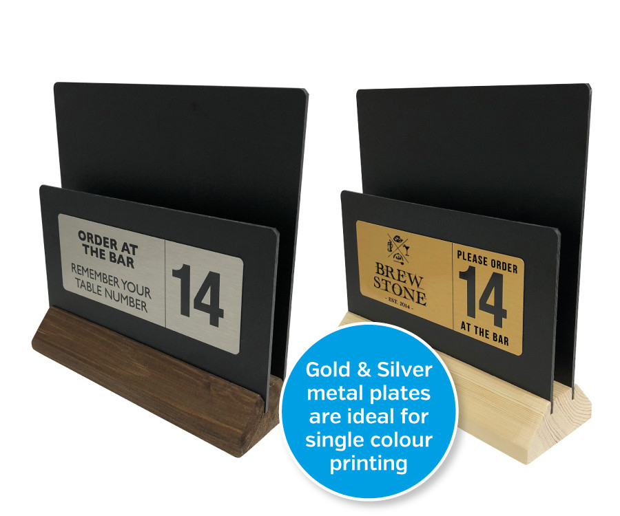 Personalised Wooden Multi-Use Menu Holder - Dark Wood - Image 3