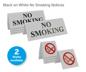 camelot black on white no smoking range