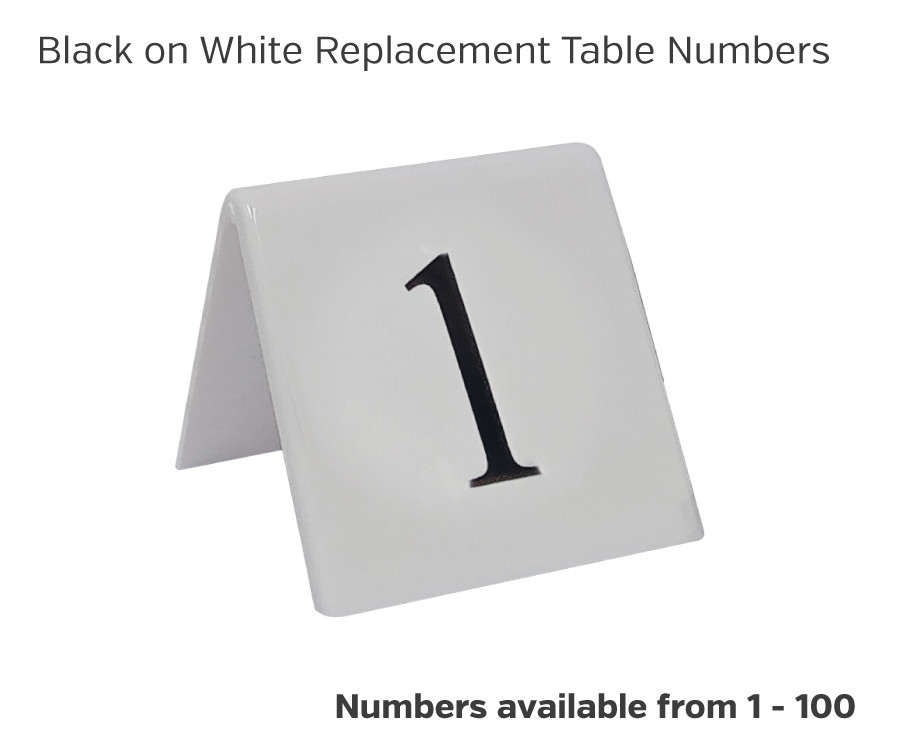 camelot black on white replacement number