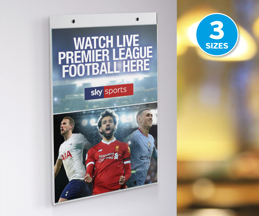 clear acrylic poster holders landscape