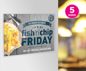 clear acrylic poster holders landscape