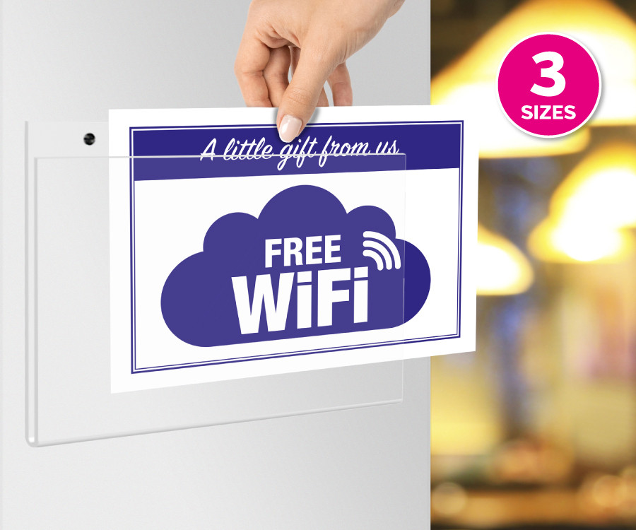 clear acrylic poster holders landscape wall mounted