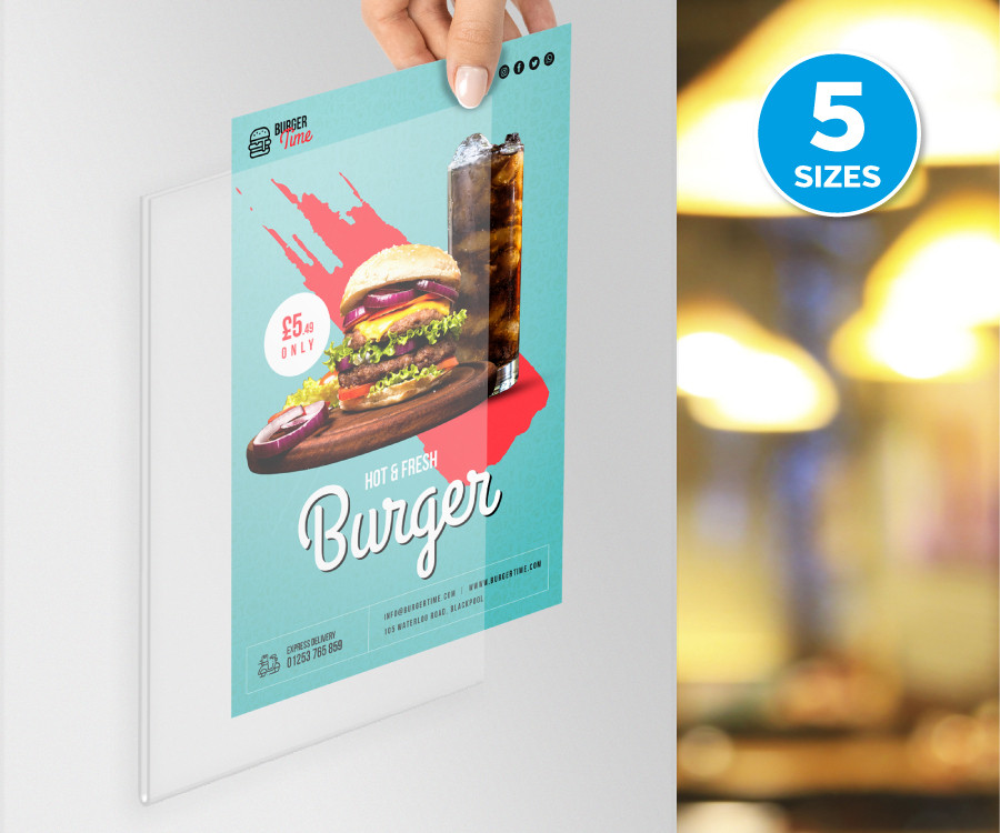 clear acrylic poster holders portrait