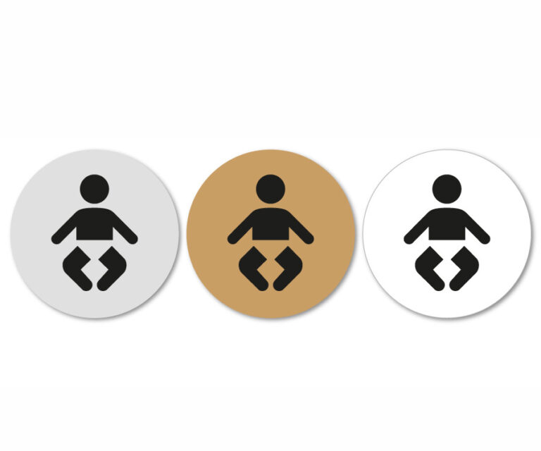 baby changing 75mm door disc