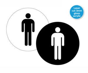 Atlas Gents Toilet Door Notice