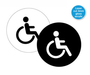 Atlas Disabled Toilet Door Notice