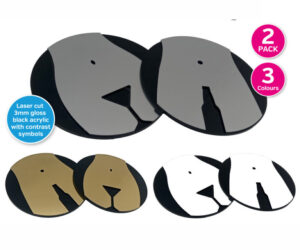 Wine / Cocktail Bar Toilet Door Notices - Pack of 2