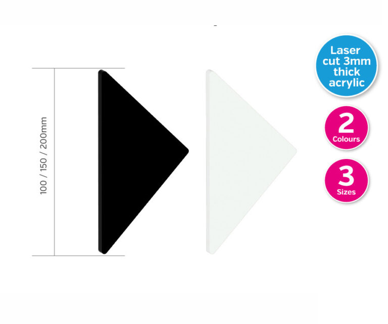 arrow perspex door symbol