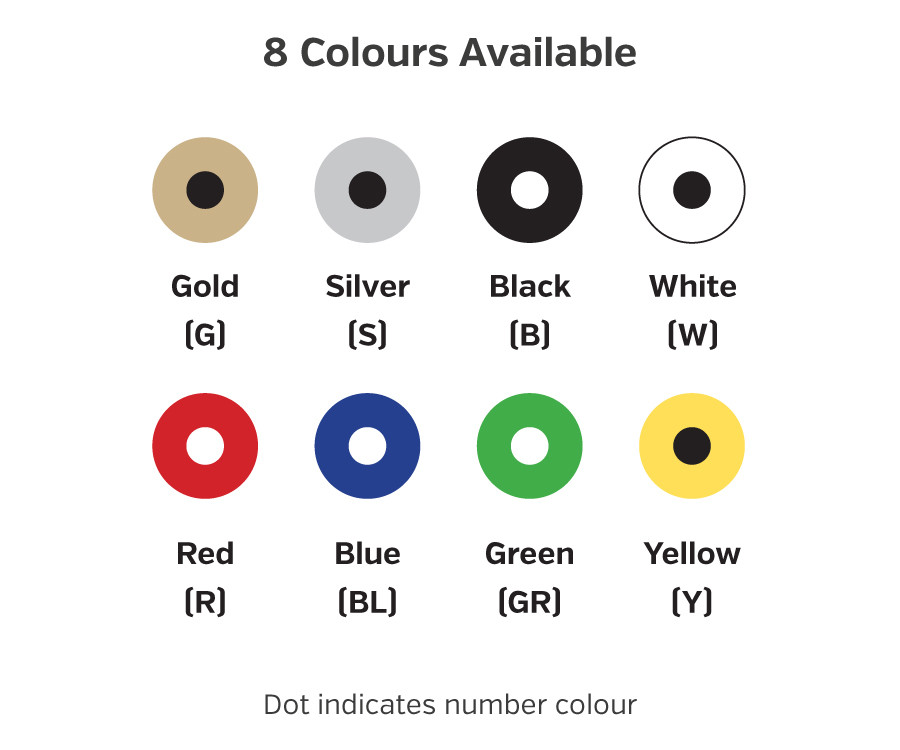 en001 engraved locker number discs