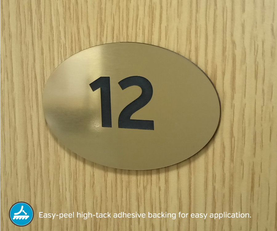 en031 oval engraved door numbers