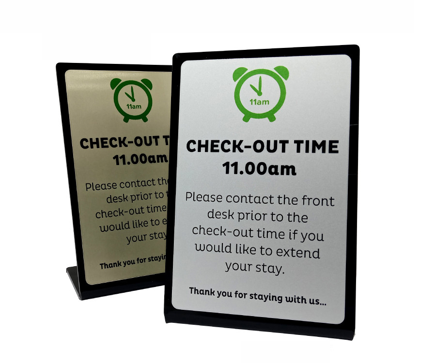 check out time guest notices