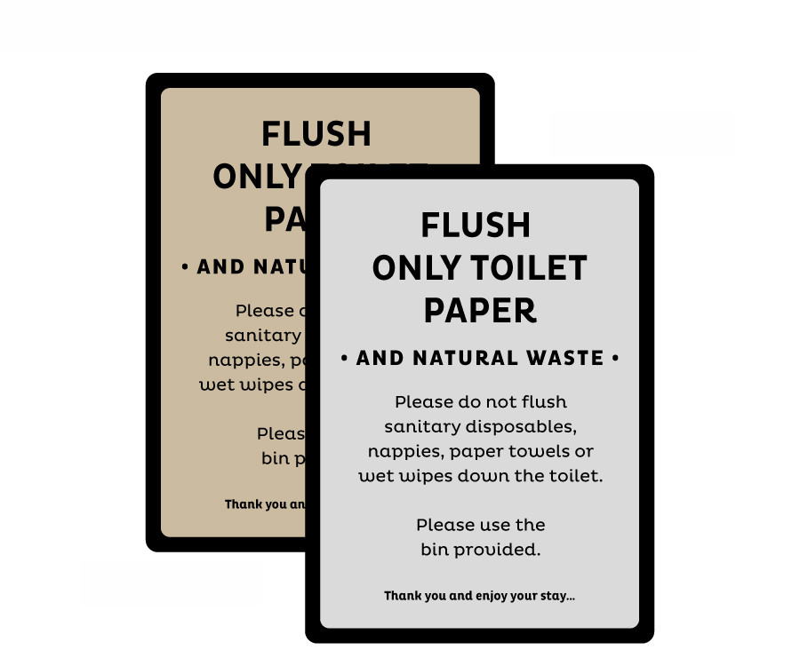 toilet use notices