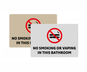 No Smoking or Vaping In This Bathroom Notice