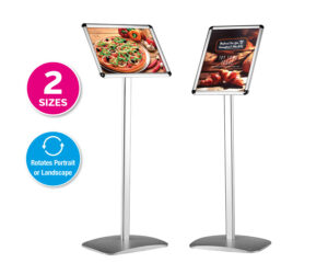 free standing snap frame display