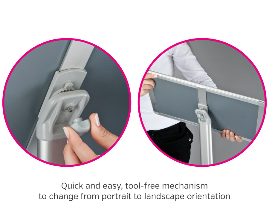 free standing snap frame display