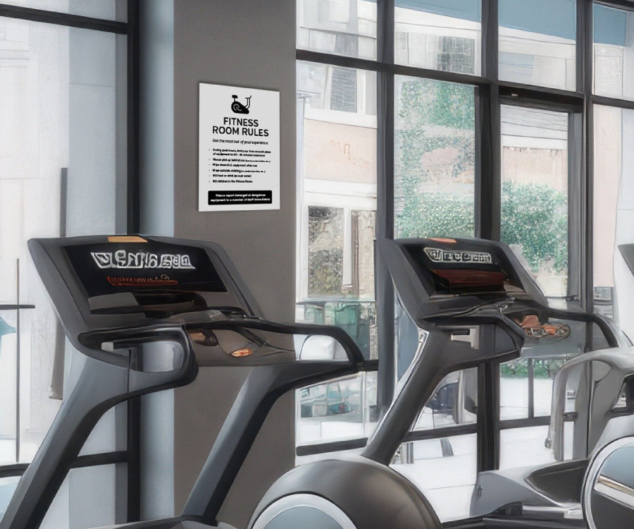 lp004 fitness room rules notice