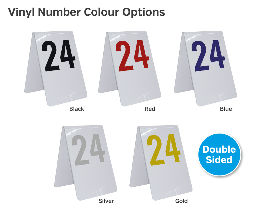 merlin acrylic table numbers