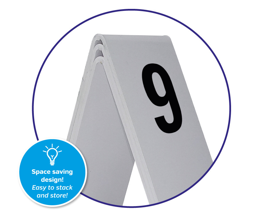 merlin acrylic table numbers